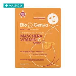 maschera viso in tessuto alla vitamina c