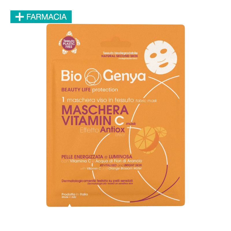 maschera_viso_vitamina_c_biogenya maschera viso in tessuto alla vitamina c